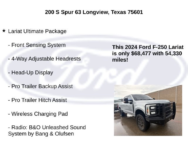 Used 2024 Ford F250 Lariat w/ Lariat Ultimate Package AWD/4WD image 15