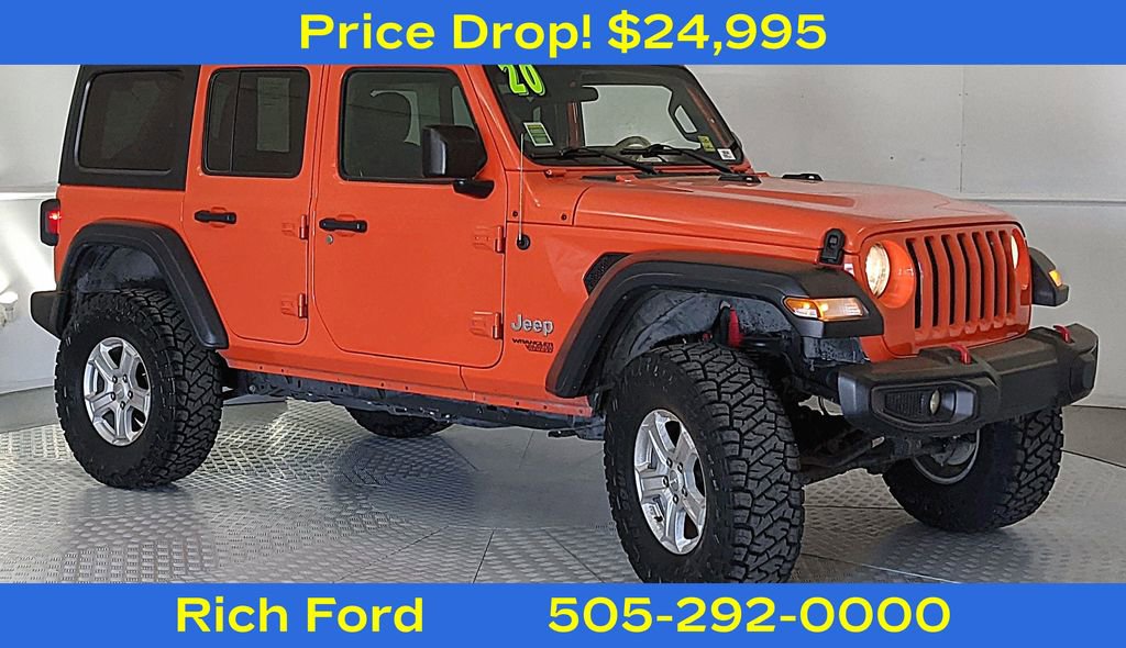 Used 2020 Jeep Wrangler Unlimited Sport S AWD/4WD image 1