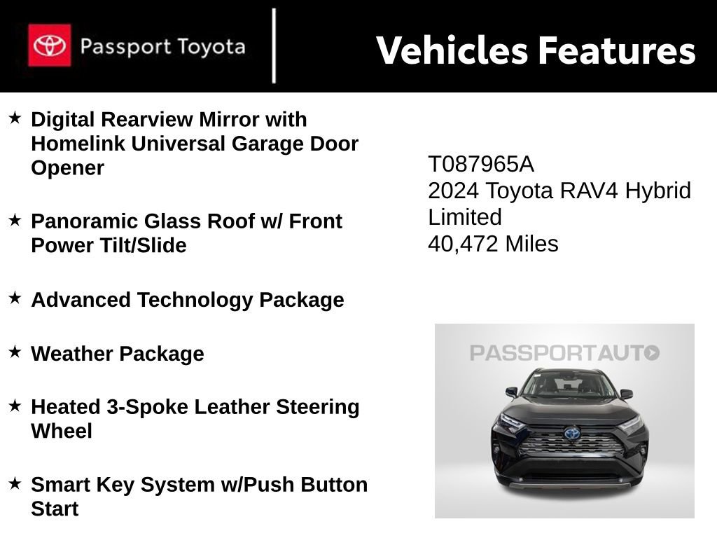 Used 2024 Toyota RAV4 Limited w/ Advanced Technology Package image 10