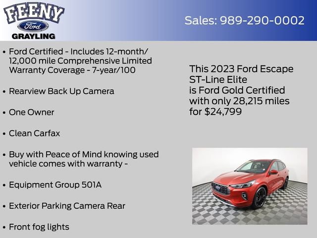 Certified 2023 Ford Escape ST-Line Elite image 5