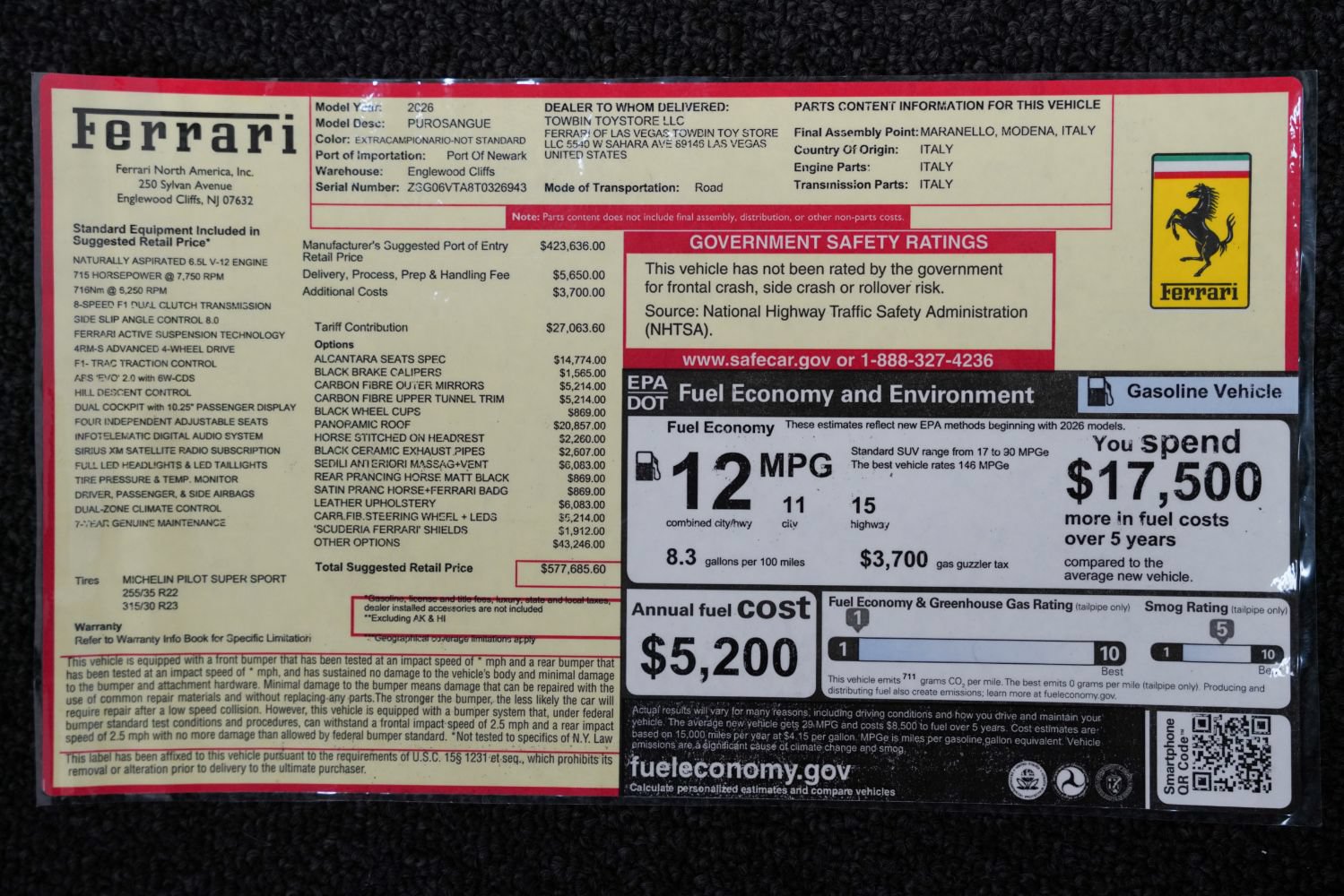 Used 2026 Ferrari Purosangue AWD/4WD image 4