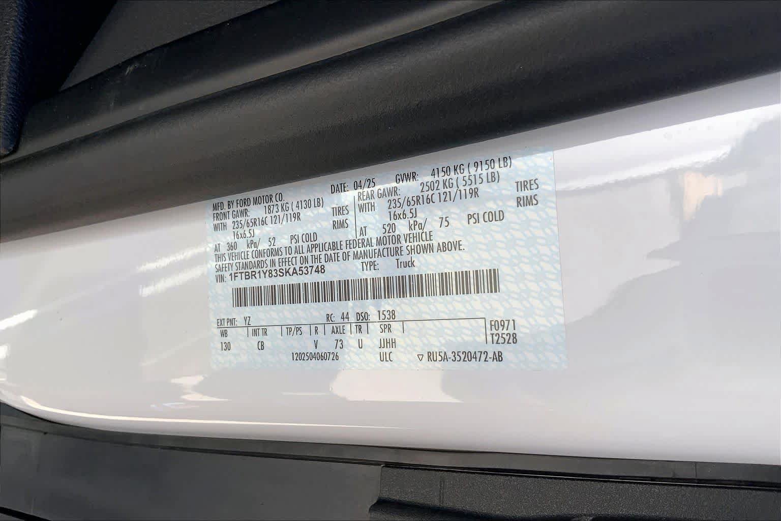 Certified 2025 Ford Transit 250 Low Roof w/ Exterior Upgrade Package RWD image 29