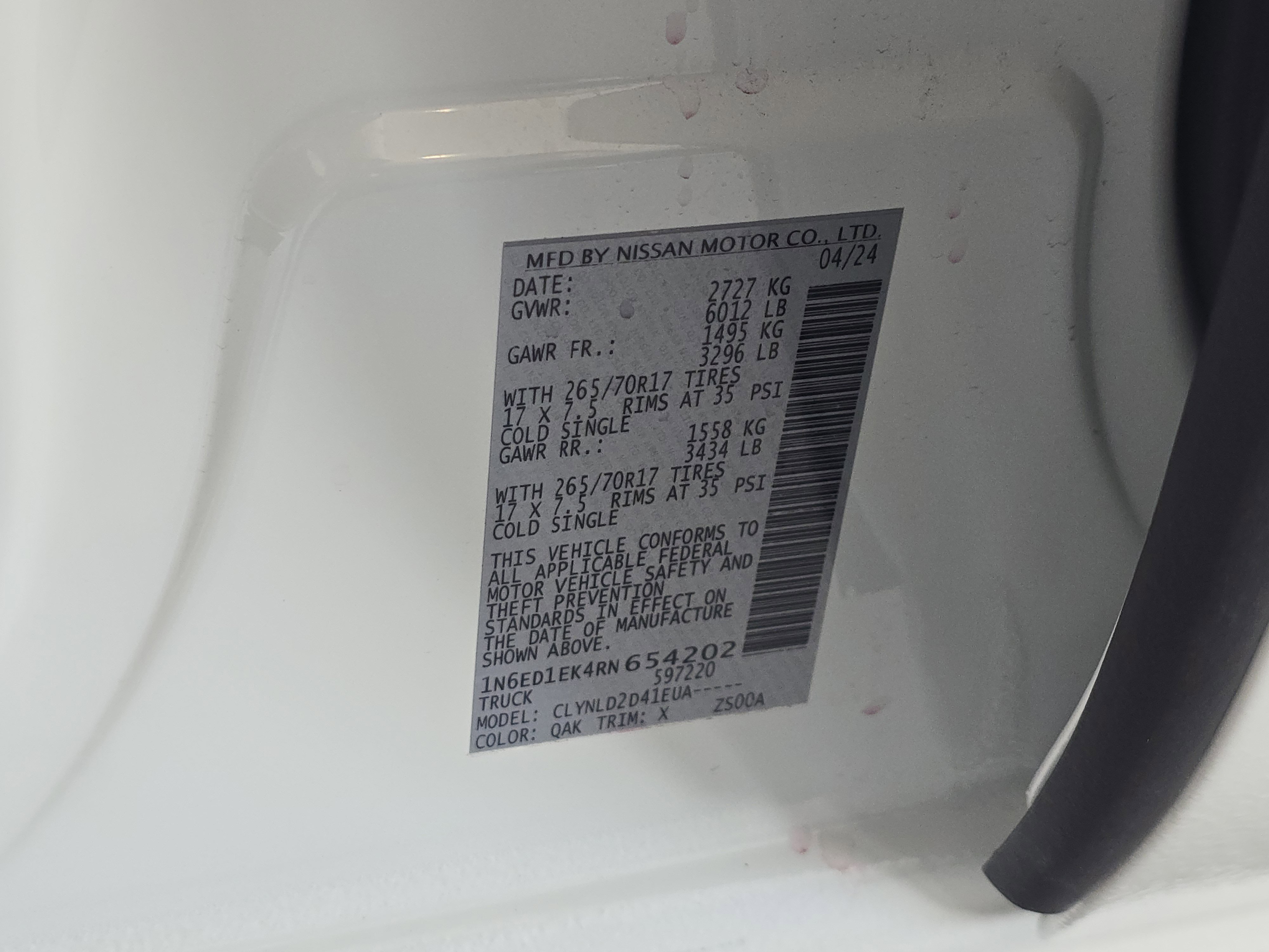 Used 2024 Nissan Frontier PRO-4X w/ Off-Road Protection Package image 29