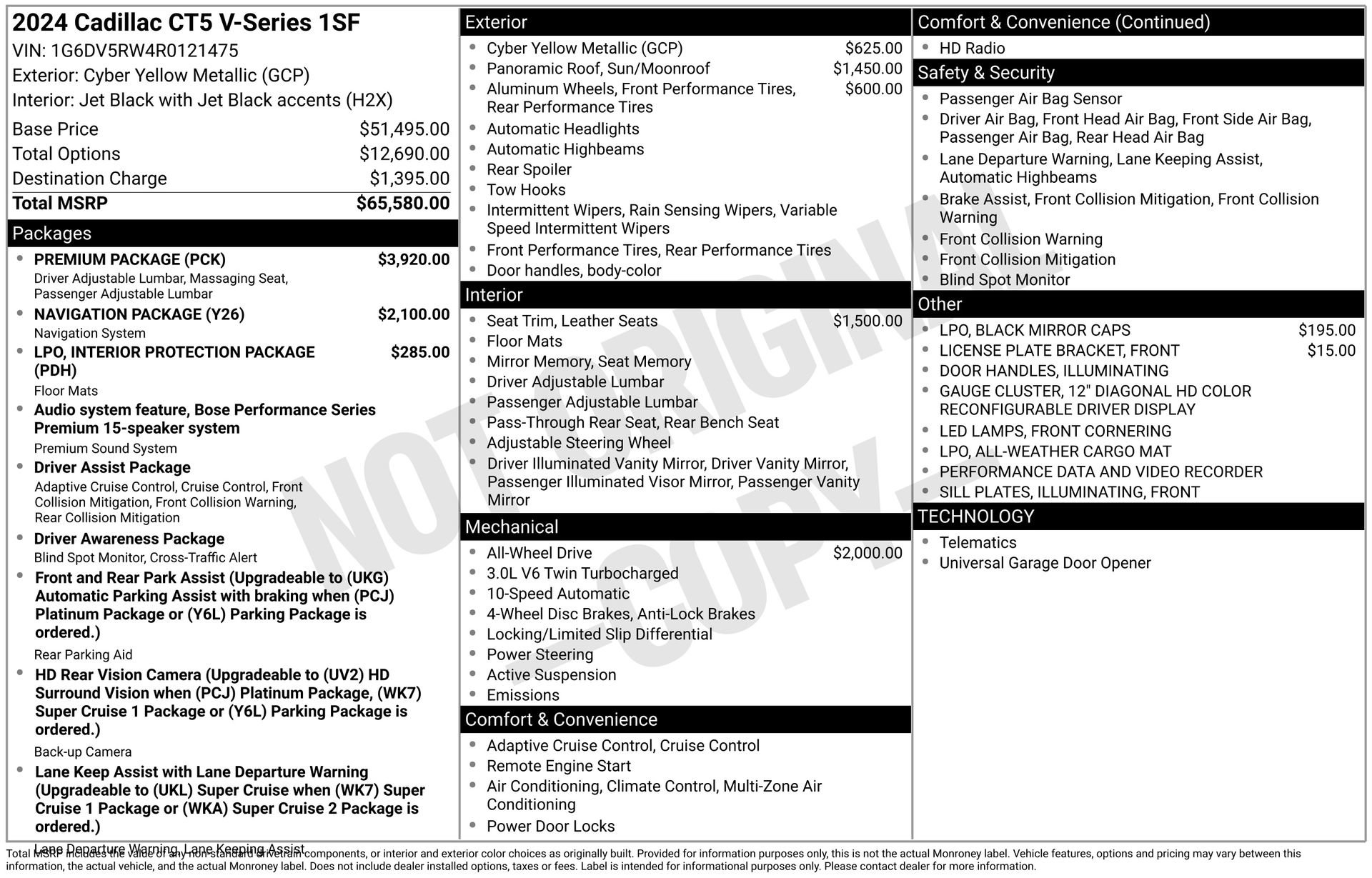 Certified 2024 Cadillac CT5 V w/ Premium Package image 46