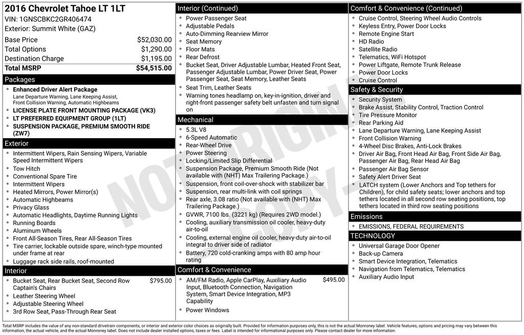 Used 2016 Chevrolet Tahoe LT image 35