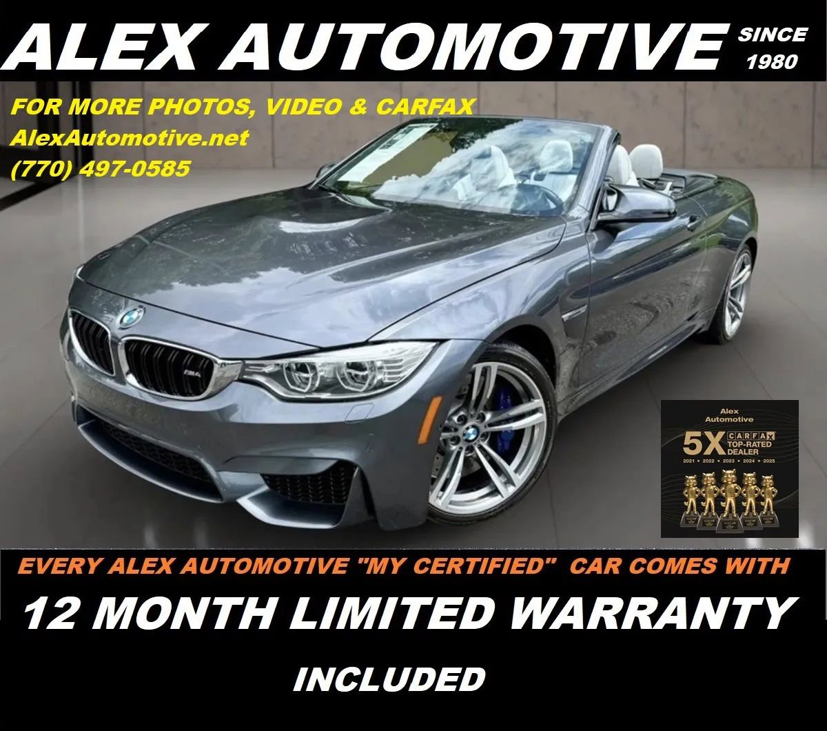 Used 2016 BMW M4 Convertible