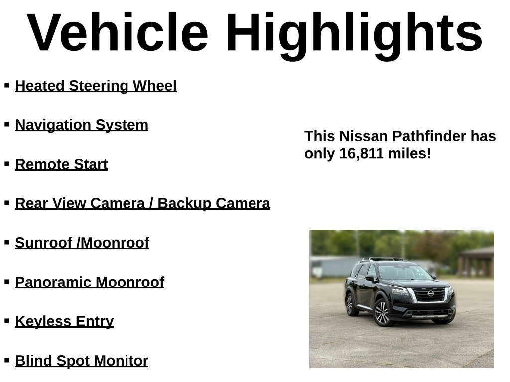 Used 2025 Nissan Pathfinder Platinum FWD image 35