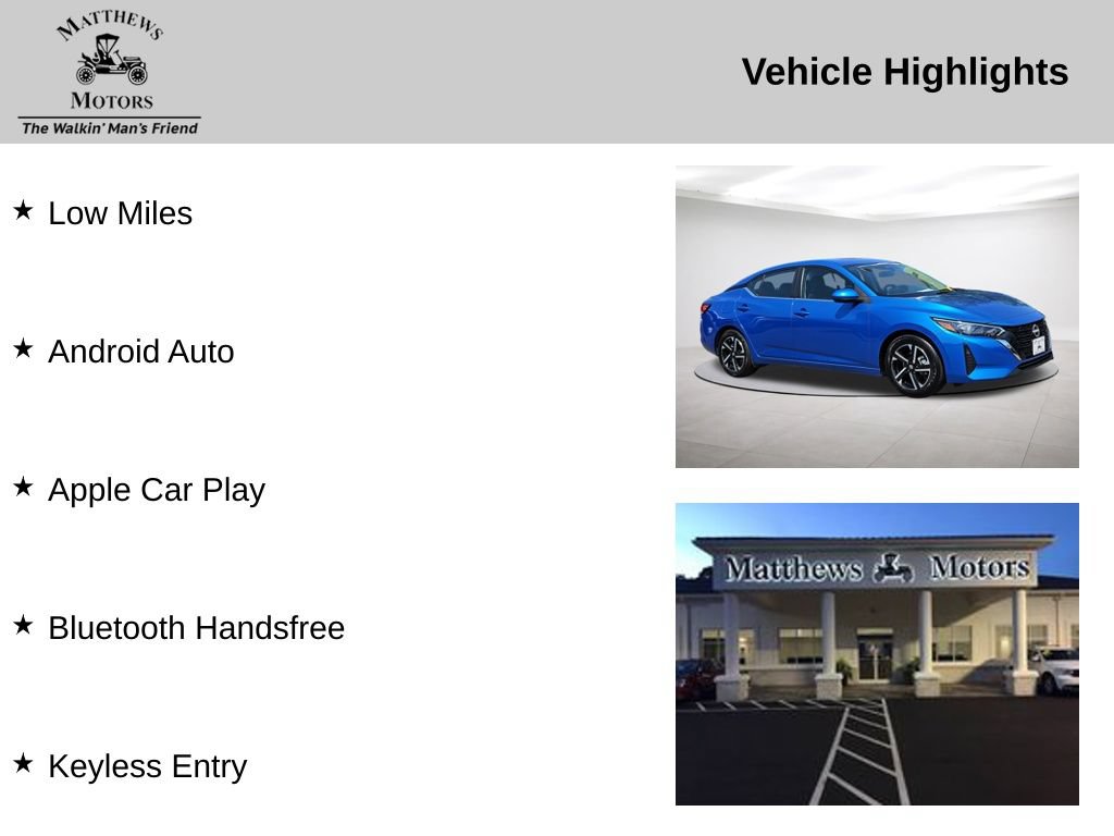 Used 2024 Nissan Sentra SV FWD image 14