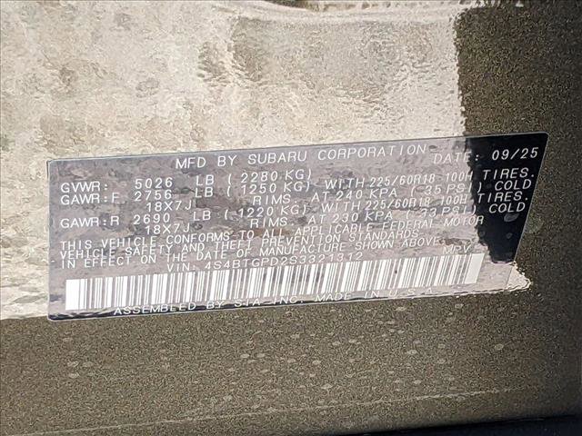 New 2025 Subaru Outback Touring XT image 18