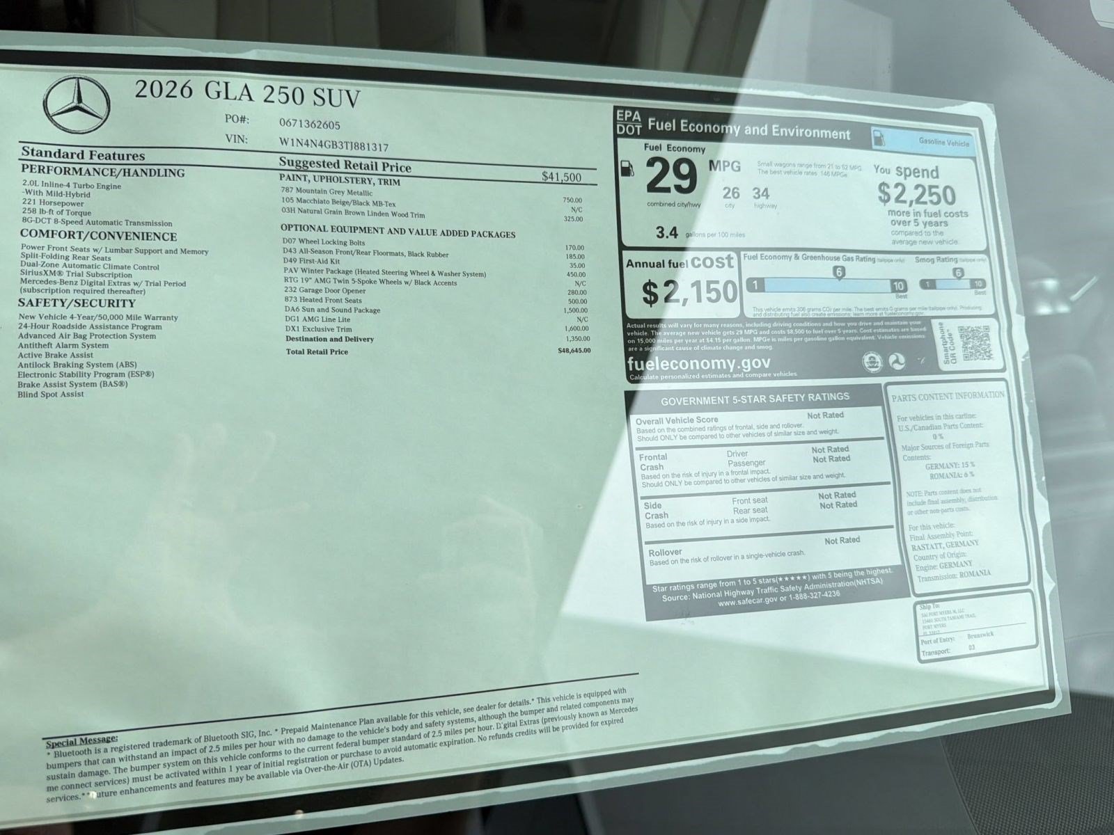 Used 2026 Mercedes-Benz GLA 250 image 34