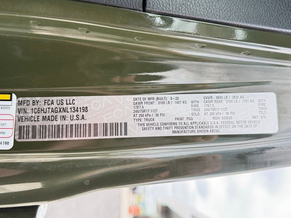 Used 2022 Jeep Gladiator Sport image 32