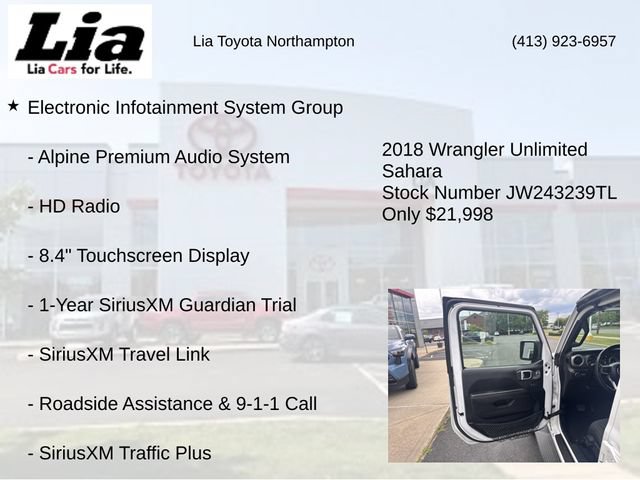 Used 2018 Jeep Wrangler Unlimited Sahara AWD/4WD image 14