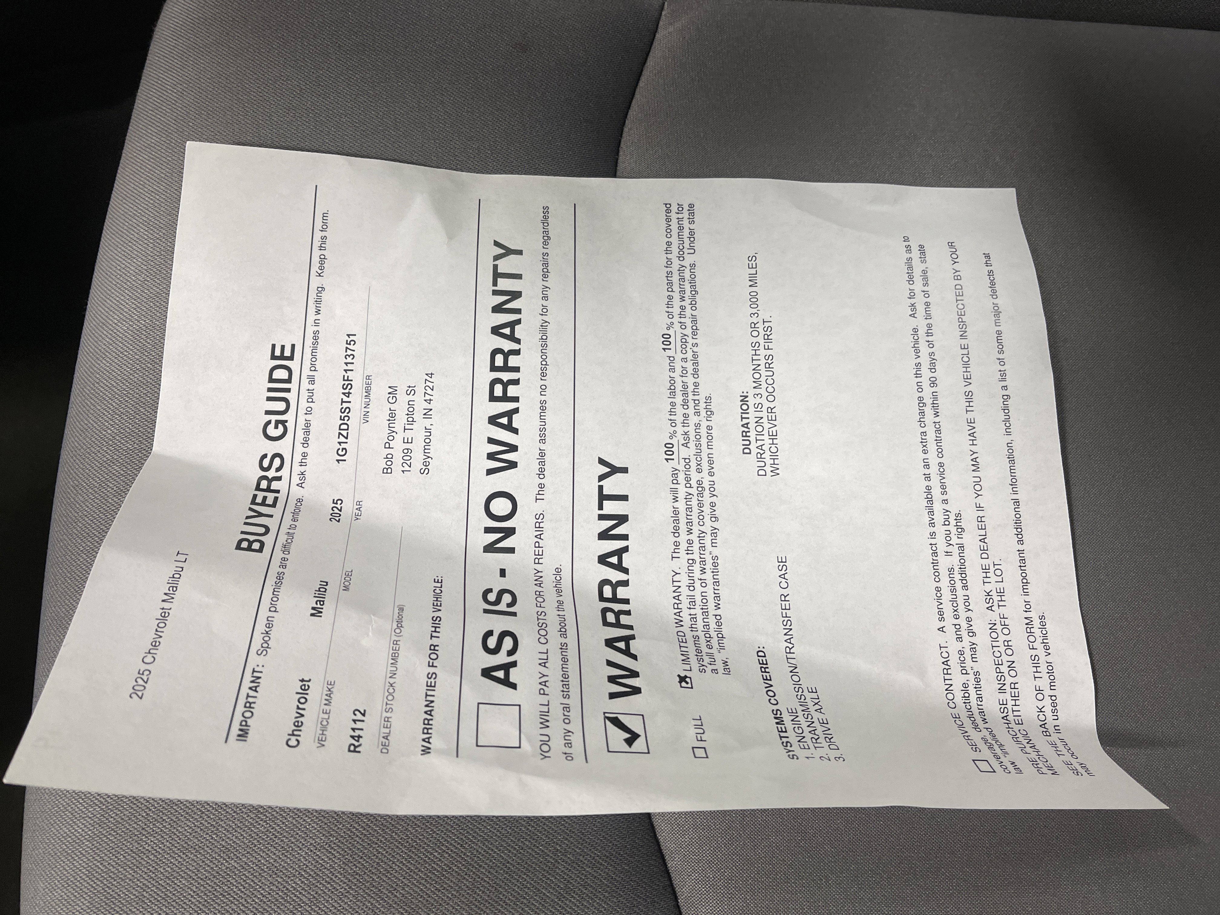 Used 2025 Chevrolet Malibu LT image 28