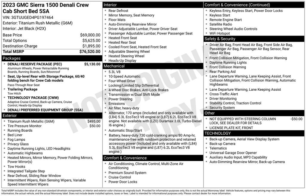 Used 2023 GMC Sierra 1500 Denali w/ Denali Reserve Package AWD/4WD image 28