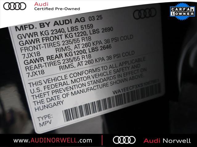 Certified 2025 Audi Q3 2.0T Premium Plus w/ Premium Plus Package image 3