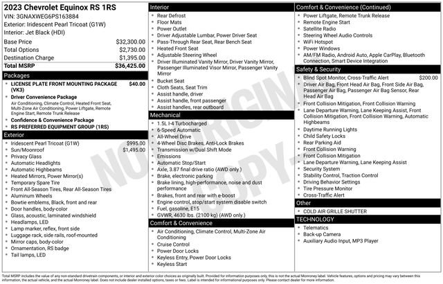 Certified 2023 Chevrolet Equinox RS image 25