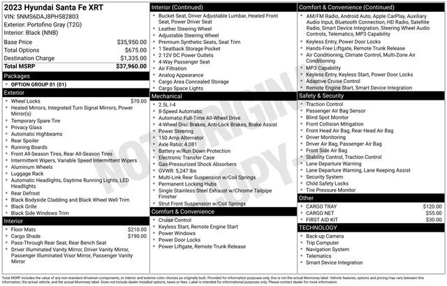 Used 2023 Hyundai Santa Fe XRT AWD/4WD image 24