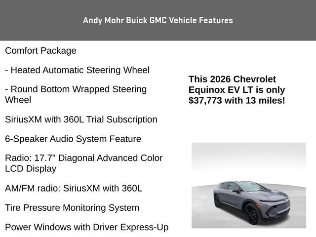 Used 2026 Chevrolet Equinox EV LT w/ LPO, Blackout Package image 16