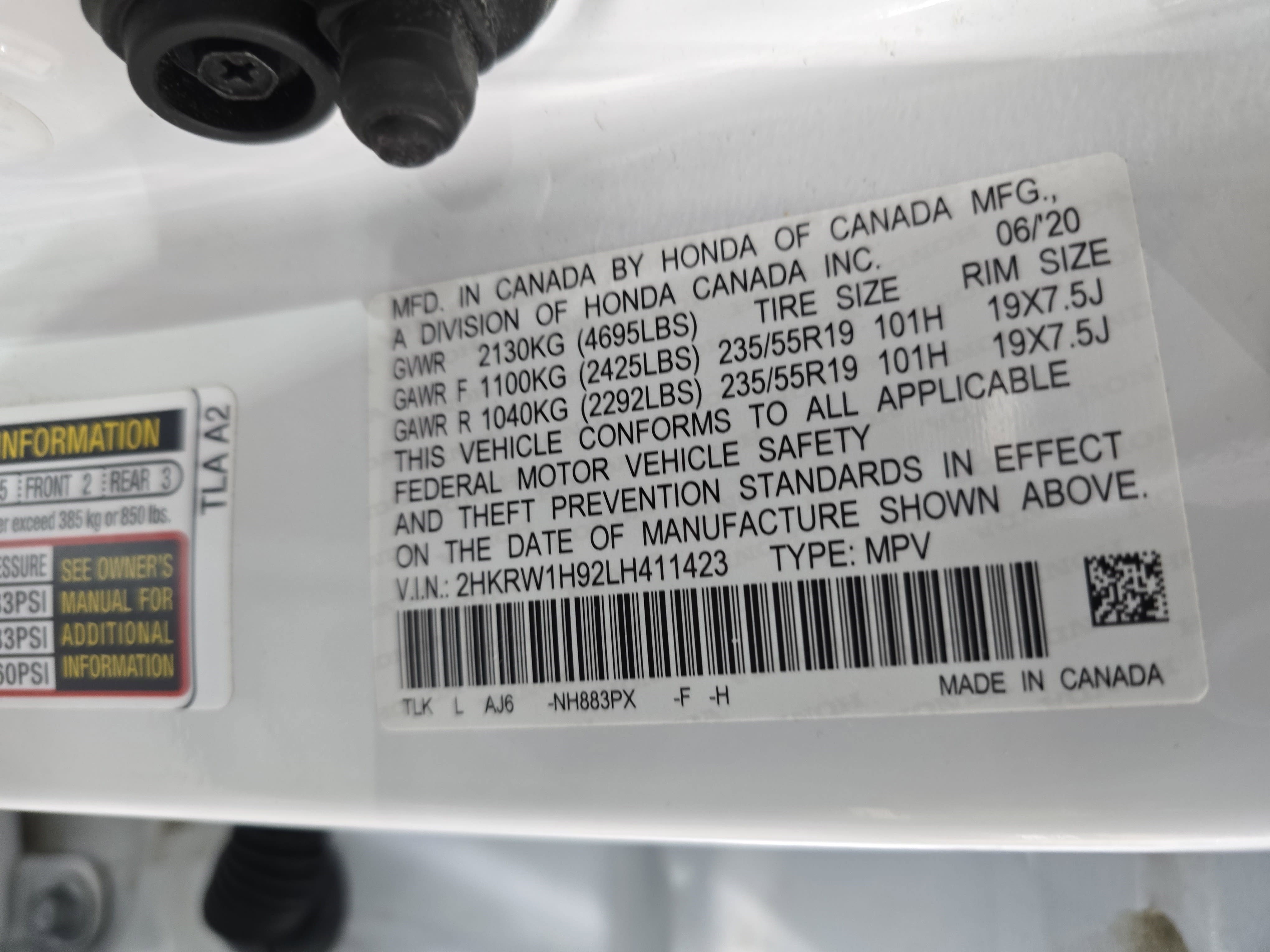 Certified 2020 Honda CR-V Touring image 33