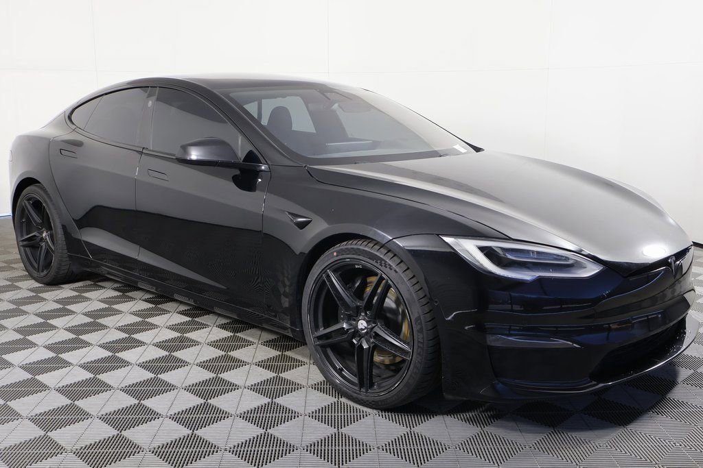 Used 2021 Tesla Model S Plaid AWD/4WD image 3