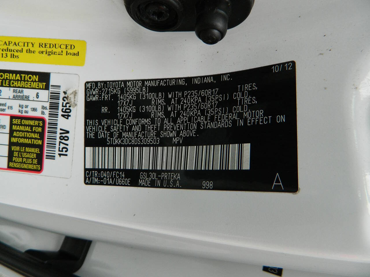 Used 2013 Toyota Sienna LE FWD image 25