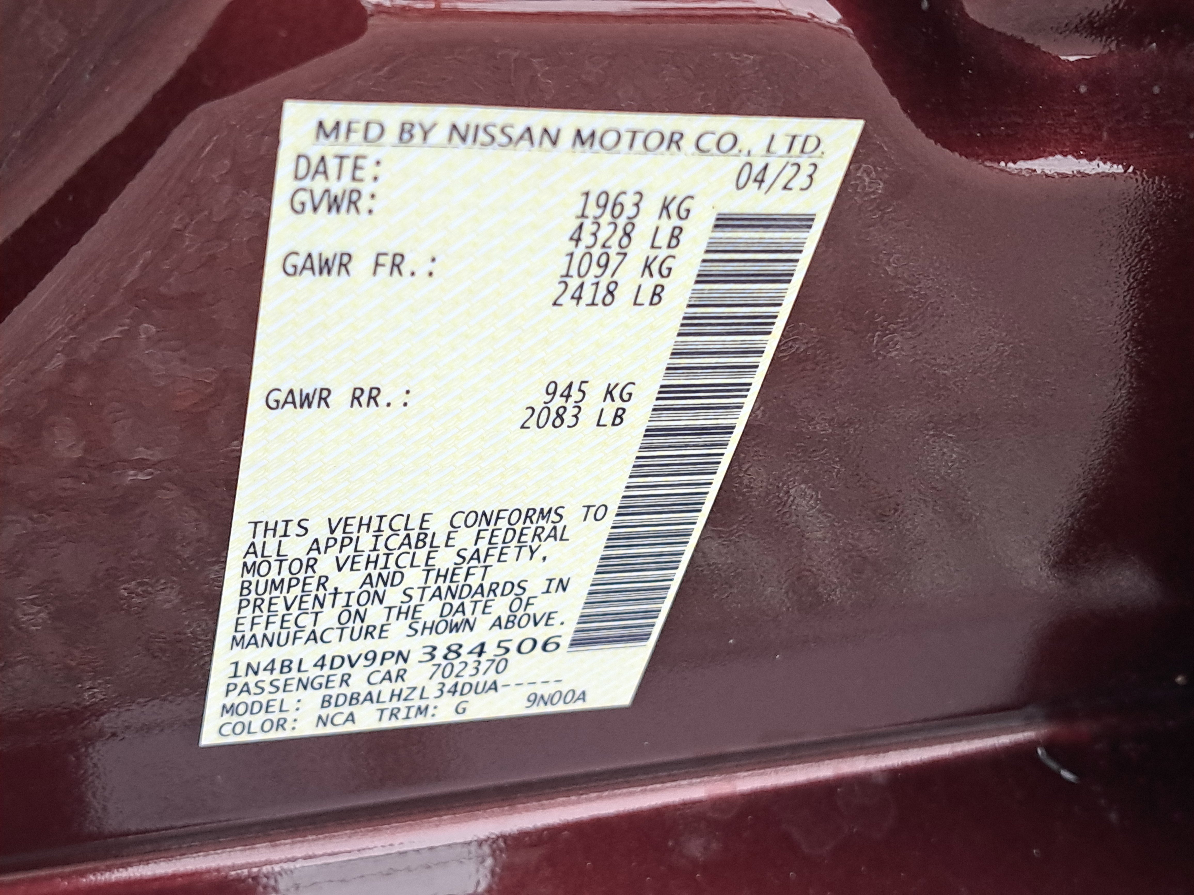 Used 2023 Nissan Altima 2.5 SV image 26