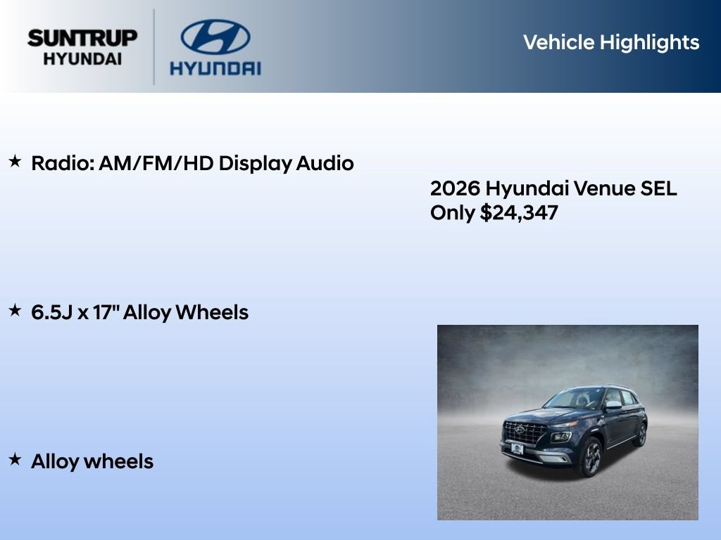 New 2026 Hyundai Venue SEL FWD image 7