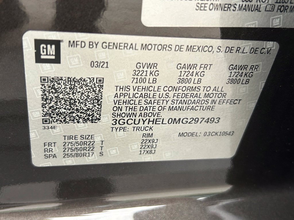 Used 2021 Chevrolet Silverado 1500 High Country AWD/4WD image 54