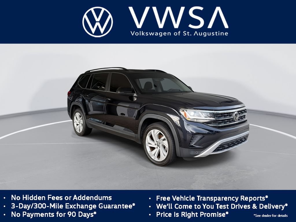 Used 2021 Volkswagen Atlas SE w/ Panoramic Sunroof Package