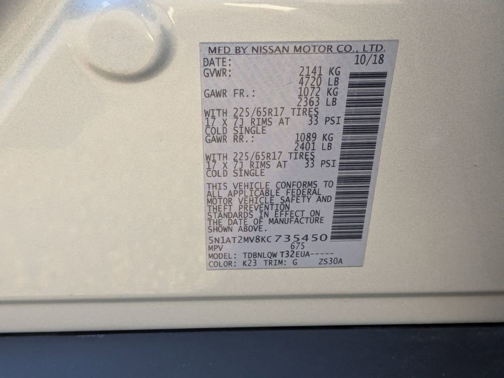 Used 2019 Nissan Rogue SV AWD/4WD image 39