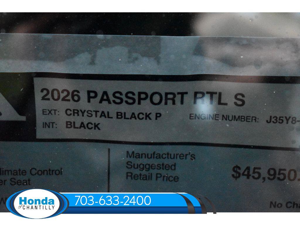 New 2026 Honda Passport RTL image 34