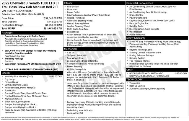 Used 2022 Chevrolet Silverado 1500 LT Trail Boss AWD/4WD image 13
