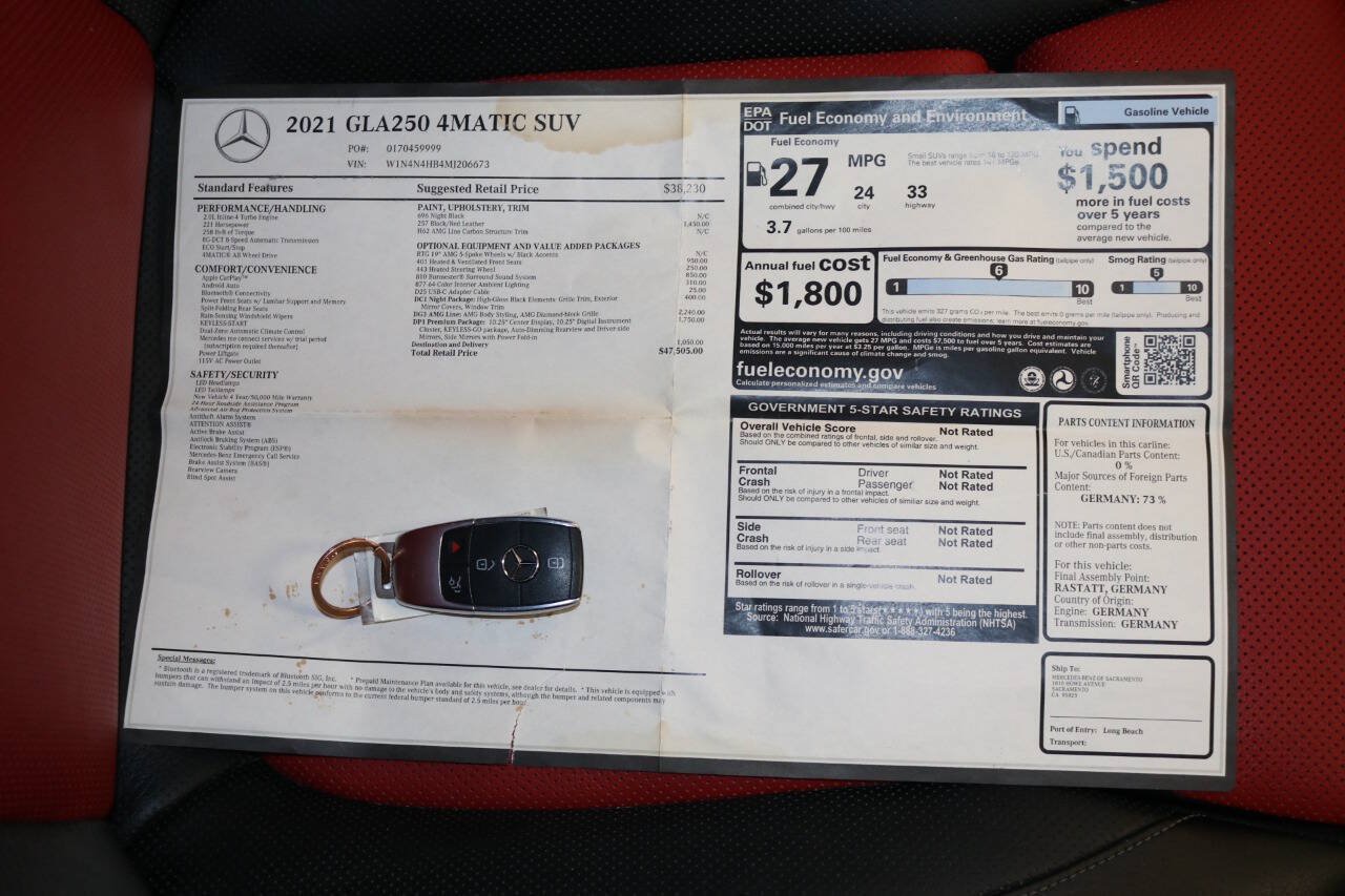 Used 2021 Mercedes-Benz GLA 250 4MATIC image 77