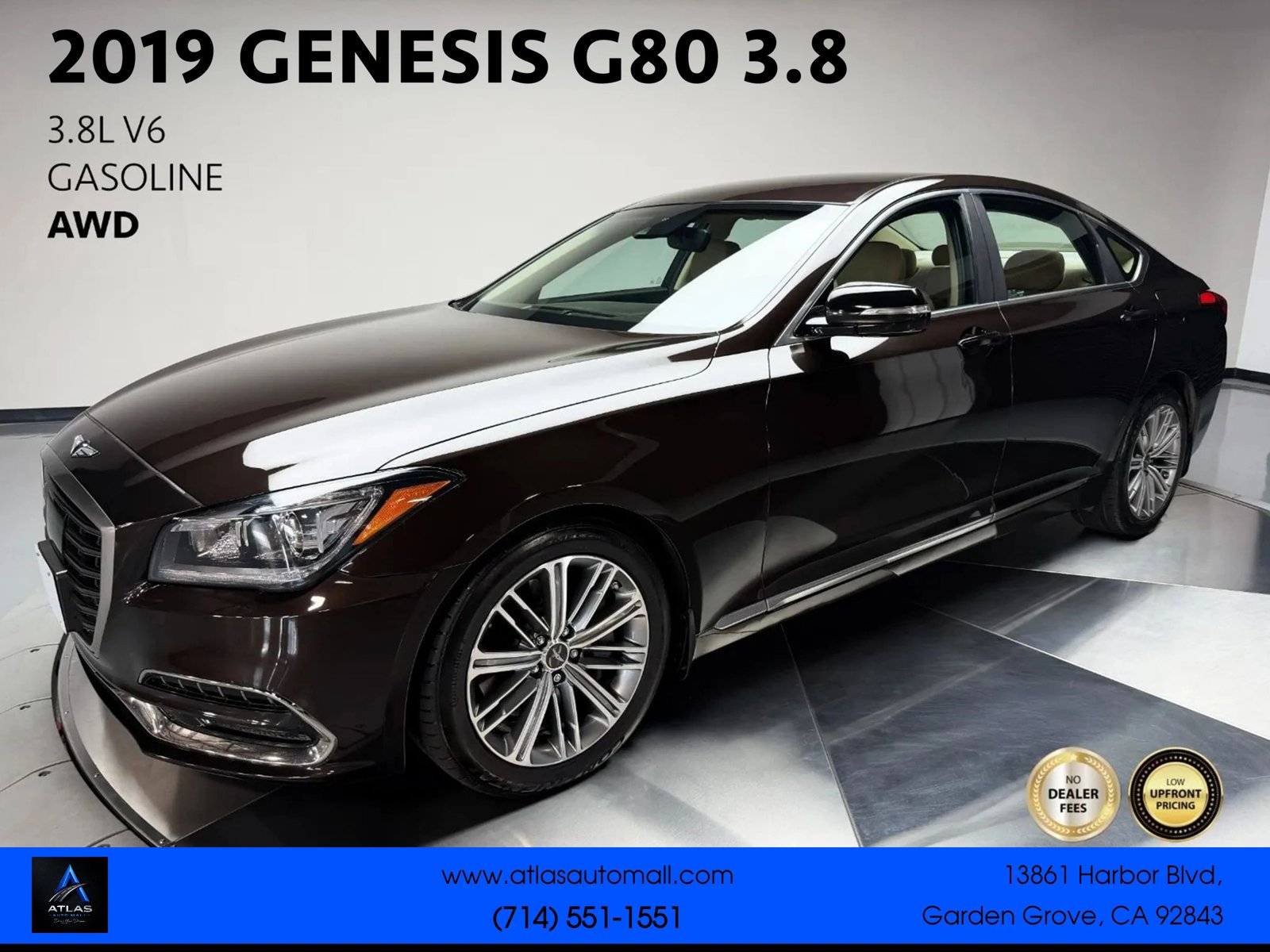 Used 2019 Genesis G80 3.8 RWD image 1