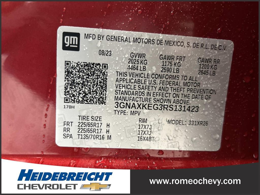 Certified 2024 Chevrolet Equinox LT w/ LPO, Floor Liner Package image 8