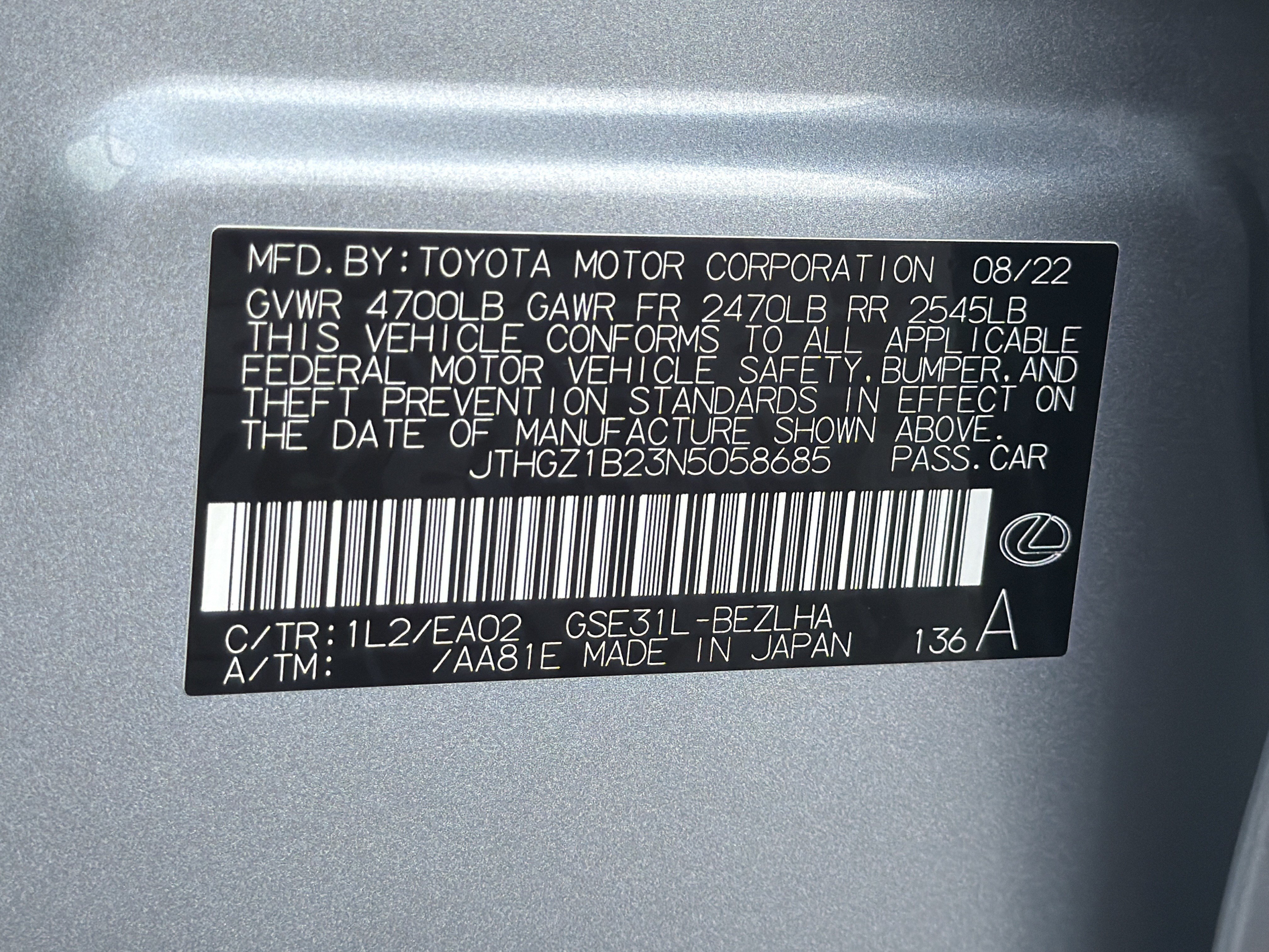 Used 2022 Lexus IS 350 F Sport w/ Accessory Package RWD image 40
