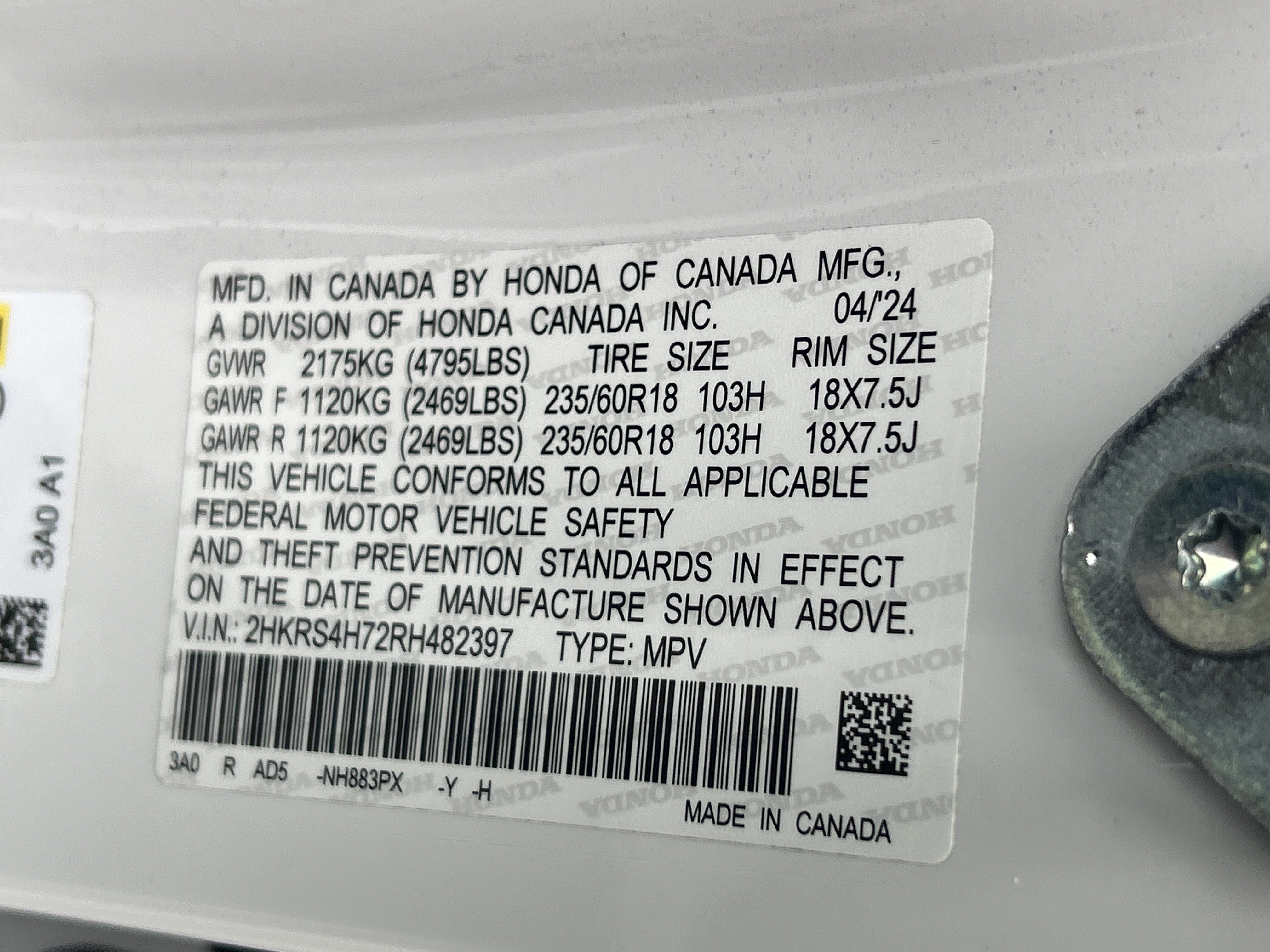 Certified 2024 Honda CR-V EX-L image 36