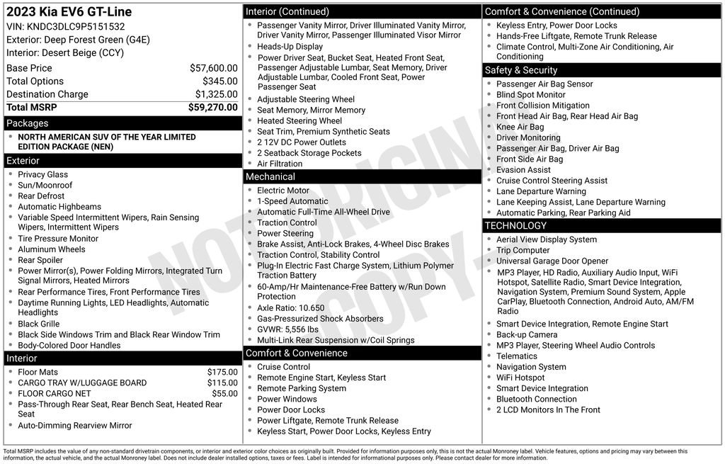 Certified 2023 Kia EV6 GT-Line AWD/4WD image 41