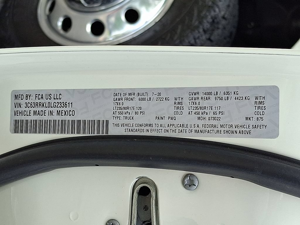 Certified 2020 RAM 3500 Limited AWD/4WD image 20