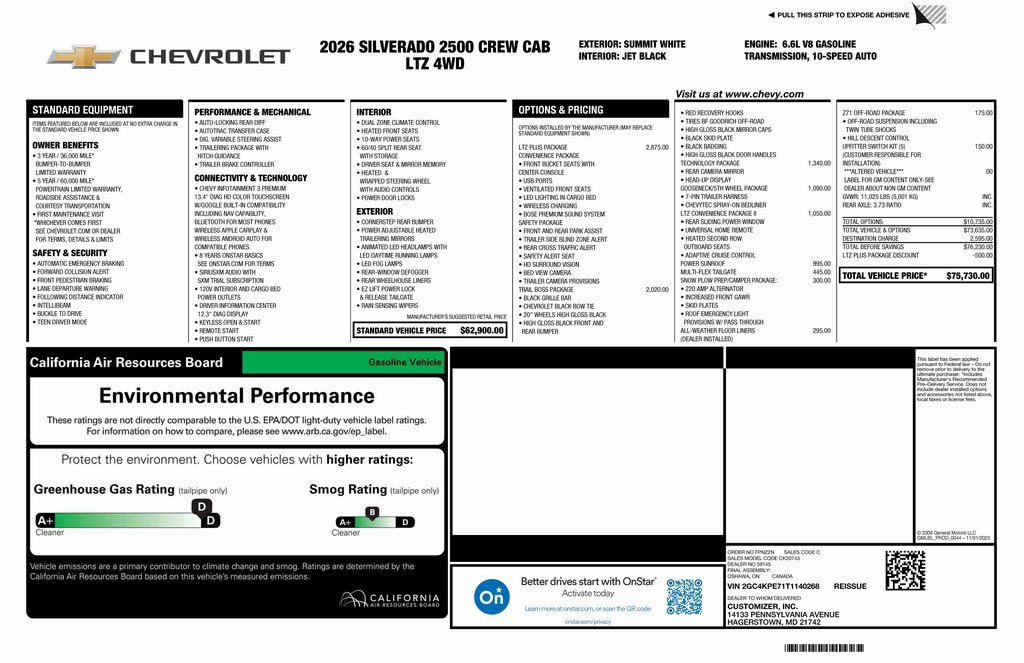 New 2026 Chevrolet Silverado 2500 LTZ w/ LTZ Plus Package image 5
