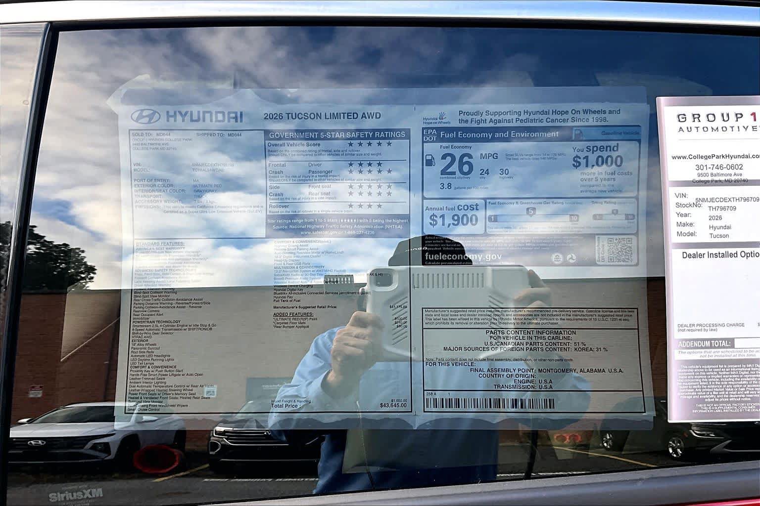 New 2026 Hyundai Tucson Limited AWD/4WD image 19