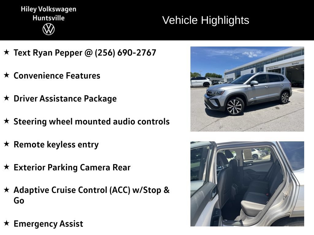 Used 2022 Volkswagen Taos SE w/ Driver Assistance Package FWD image 6
