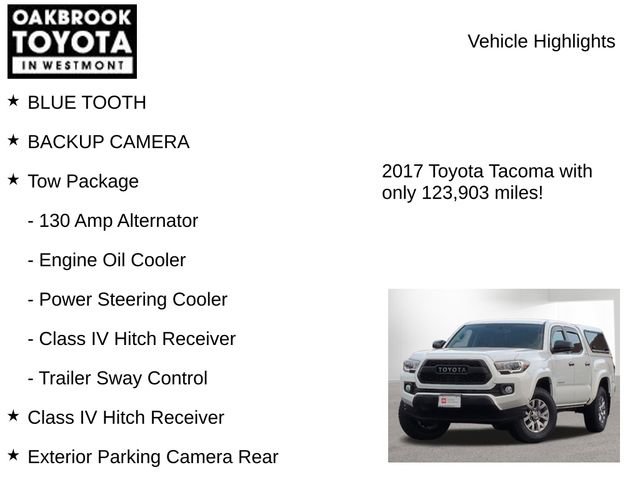Certified 2017 Toyota Tacoma SR5 w/ Tow Package image 8