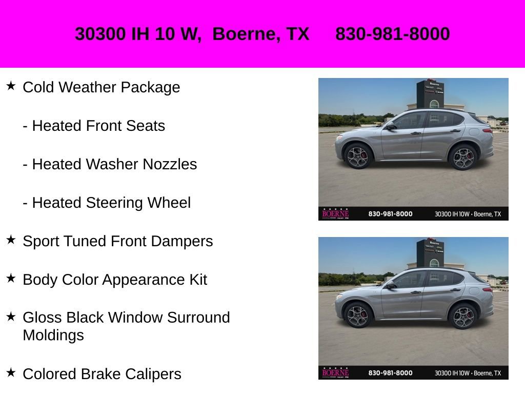 Used 2020 Alfa Romeo Stelvio Sport w/ Quick Order Package 22K Sport RWD image 17