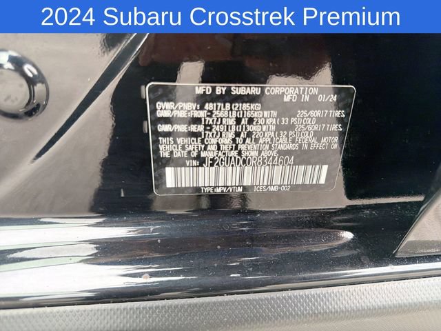 Used 2024 Subaru Crosstrek 2.0i Premium w/ Popular Package #3 AWD/4WD image 31