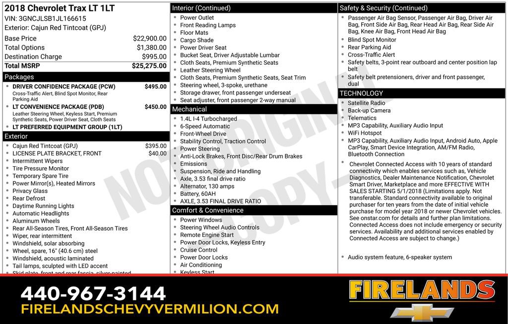 Certified 2018 Chevrolet Trax LT w/ Driver Confidence Package image 2