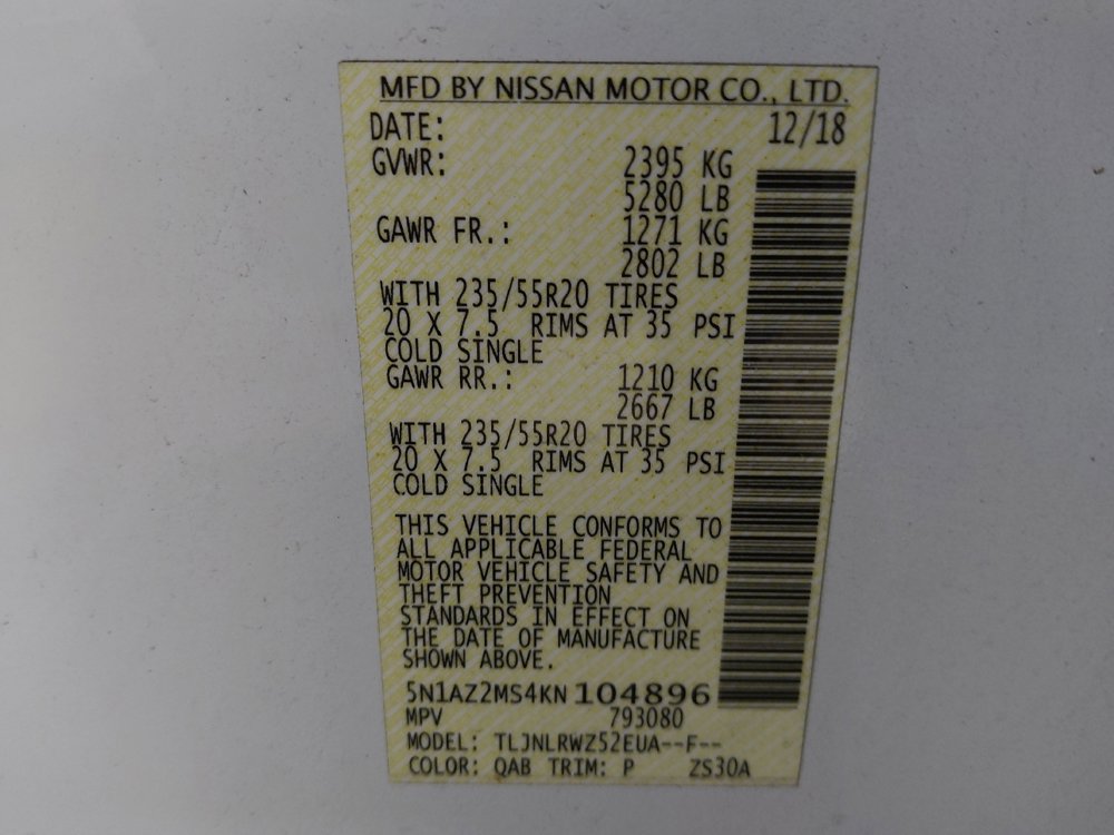 Used 2019 Nissan Murano SL w/ SL Technology Package image 33