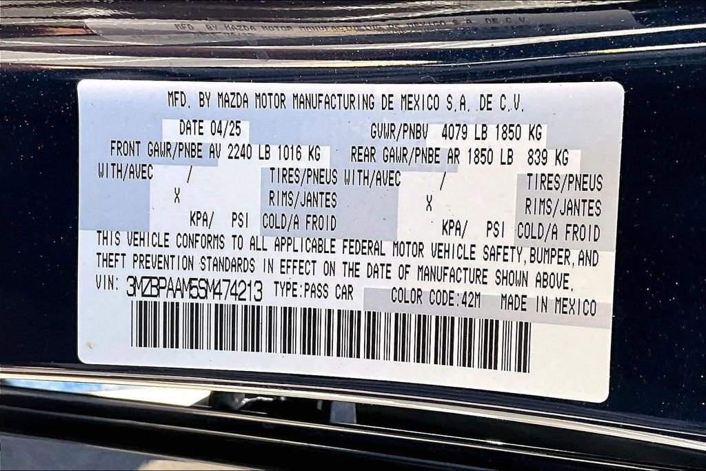 Certified 2025 MAZDA MAZDA3 s image 16