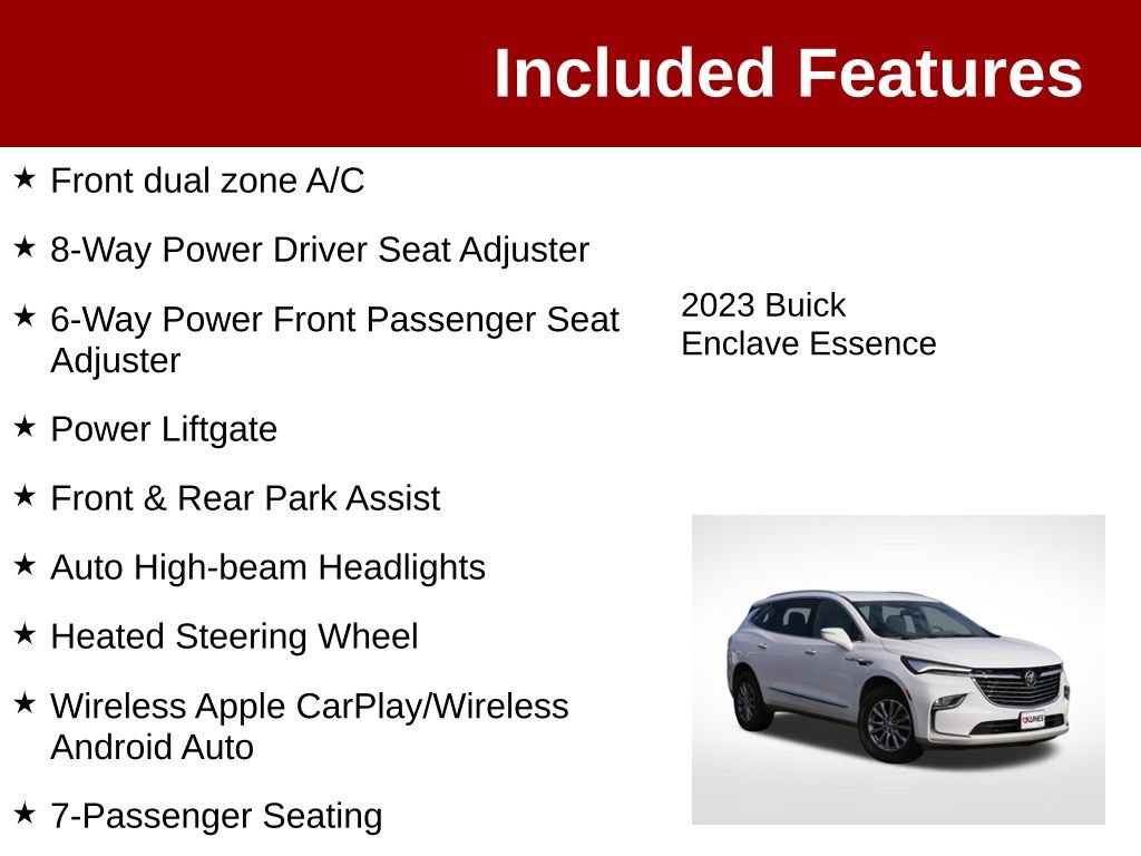 Used 2023 Buick Enclave Essence AWD/4WD image 3