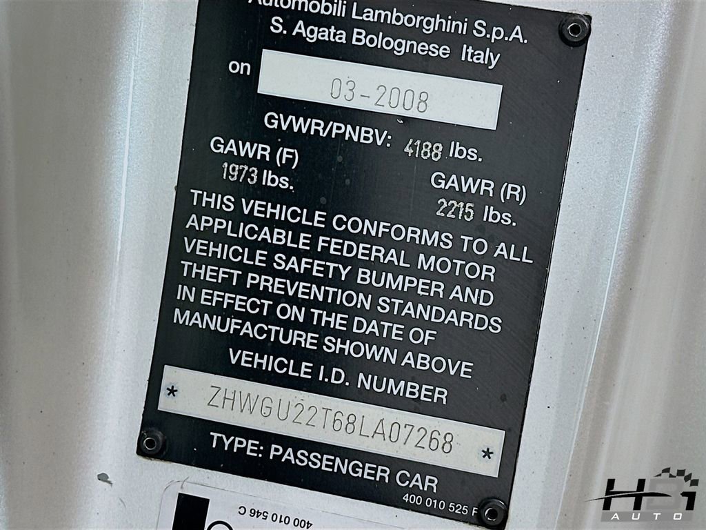 Used 2008 Lamborghini Gallardo Spyder image 18